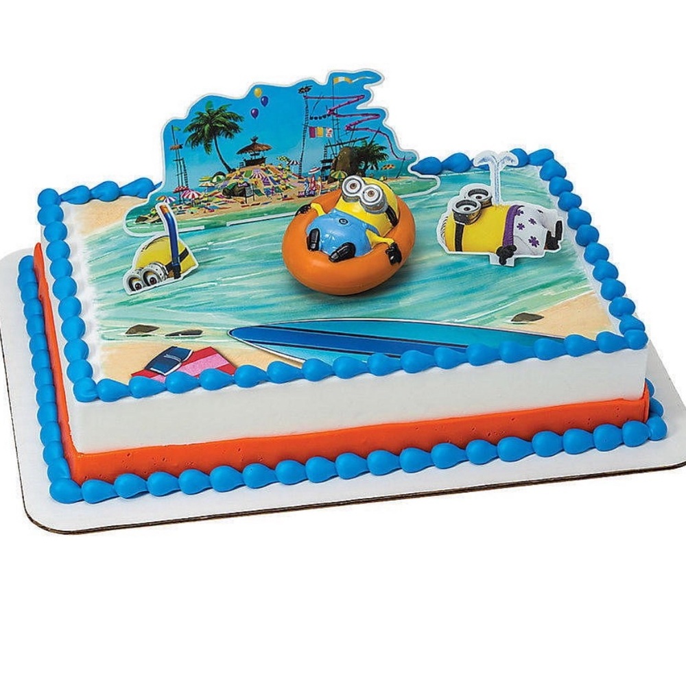Minions Beach Party Cake Topper Set - Picture 9 of 9